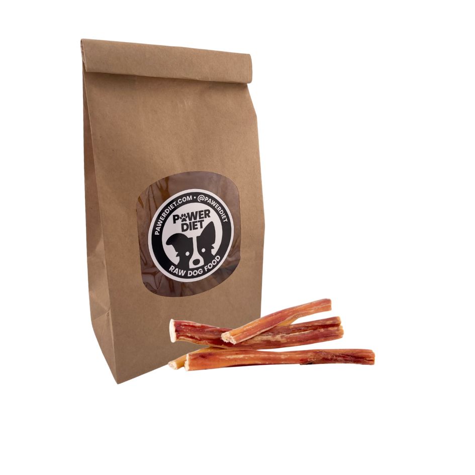 Bully Stick 6" odor free Pawerdiet 100% Beef treats for dogs