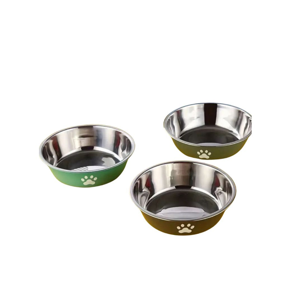 Stainless Steel Dog Feeding Bowl Durable with Non-Slip base Good for raw feeding or water