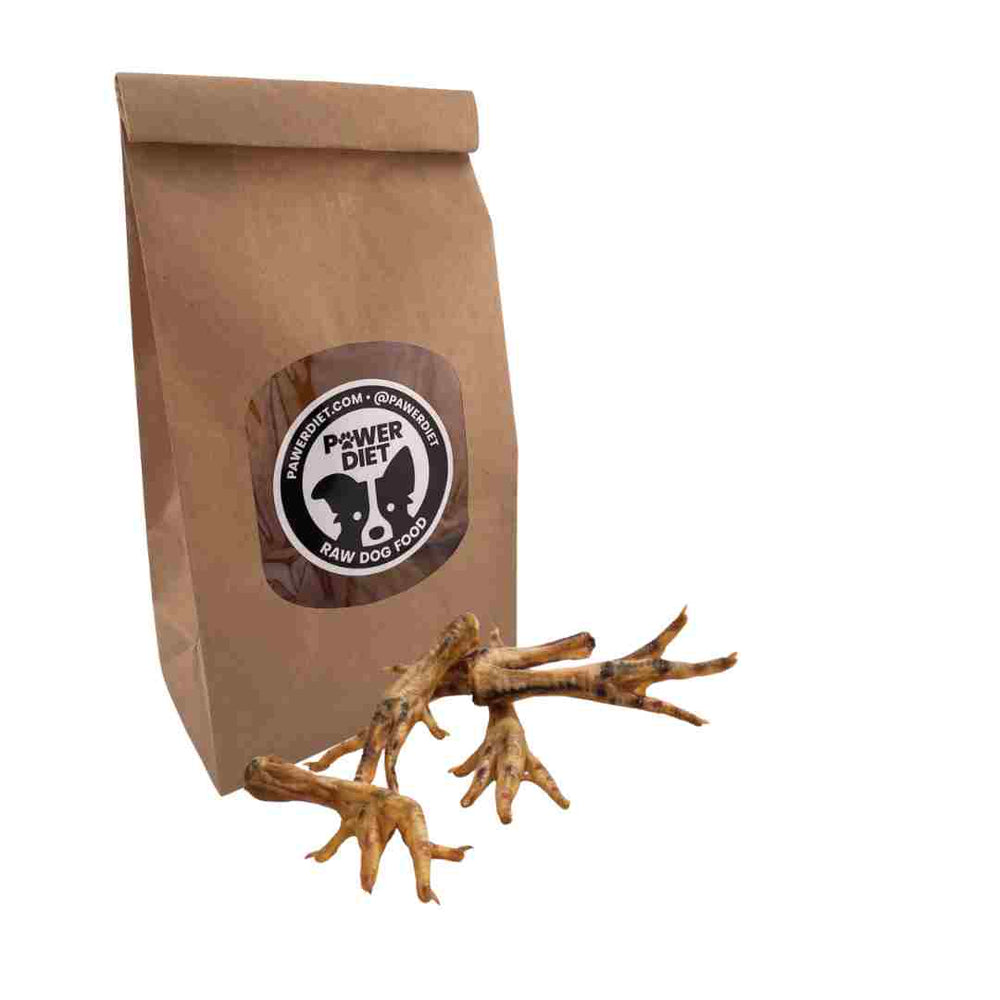 100 % Natural Chicken Feet Dog Treats for Light Chewers
