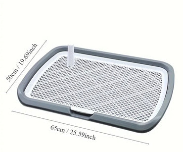 Mesh Training Toilet Potty Tray Dogs Potty Pad Keep Paws and Floors Clean with Tray Mesh Grids Pet Training Toilet for Porch Blue